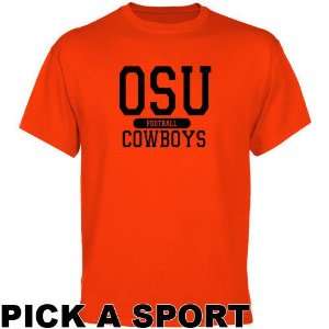   State Cowboys Custom Sport T shirt   Orange
