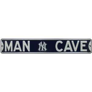 MLB New York Yankees 36 x 6 Navy Blue Man Cave Street Sign  