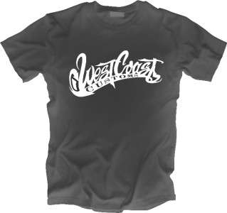 USA WEST COAST CUSTOMS T SHIRT All Sizes and Styles  