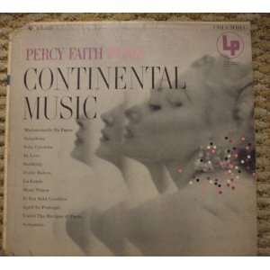  1955 Continental Music Vinyl LP Record Percy Faith Music