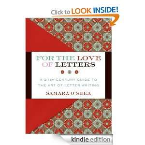 For the Love of Letters Samara OShea  Kindle Store