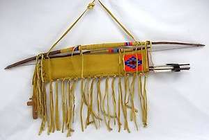 Collector Yangton Sioux Warrior Styled Decorative Primative Bow Set 