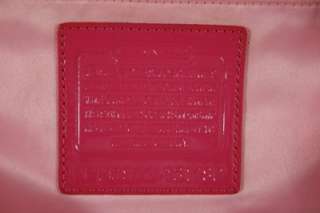  Large *Pink* EMBOSSED Patent Leather OP ART Leah TOTE 13178  