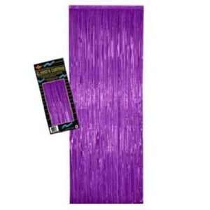  Purple Metallic Fringe Curtain 