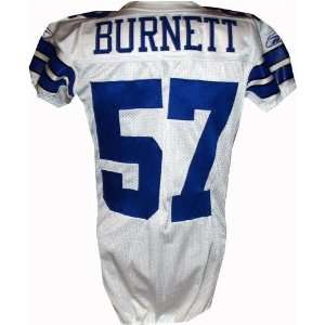  Kevin Burnett #57 Cowboys Game Issued White Jersey (Tagged 