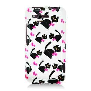  HTC Bliss / Rhyme Graphic Case   White Bow Tie Cat 