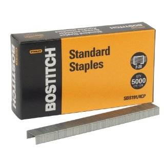   Bostitch Premium Standard Staples, 1/4 Inch Silver, 5,000 per