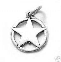 sterling silver TEXAS LONE STAR charm 431  