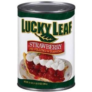 Lucky Leaf Strawberry Pie Filling, 21oz Grocery & Gourmet Food