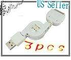 pcs    Retractable USB Sync Data Transfer Charger Cable For iPod 