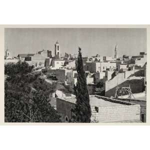  1937 Bethlehem Israel Houses Architecture Photogravure 