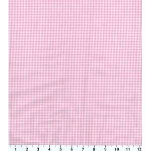  Nursery Fabric Gingham  Pink