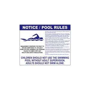  North Carolina Pool Rules Sign 3013Wa3024E