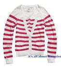 NWT Womens American Eagle AE Stripe Summer Cardigan Sweater New 