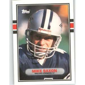  1989 Topps Traded #119 Mike Saxon   Dallas Cowboys 