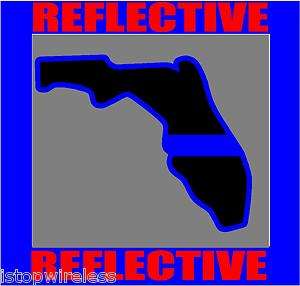 THIN BLUE LINE POLICE FLORIDA DECAL STICKER 4  