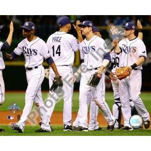  The Tampa Bay Rays Celebrate Game two of the 2008 MLB World Series 