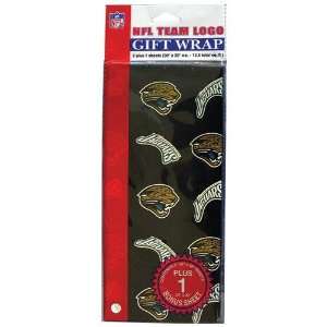   Jaguars NFL Flat Gift Wrap (20x30 Sheets)