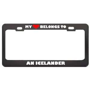  My Heart Belongs To An Icelander Country Flag Nationality 