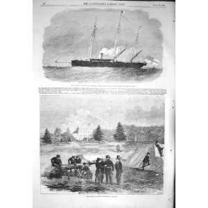 1856 QUEEN STEAM SHIP SEAGULL MONTAGU OREILLY SUNBURY  