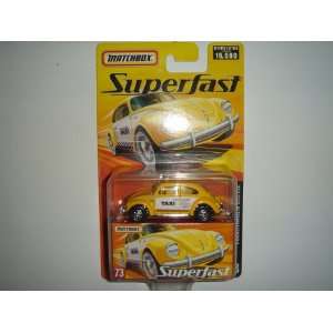   Superfast Volkswagen Beetle Taxi Yellow/White #73 Toys & Games
