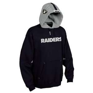  Oakland Raiders Nfl Helmet Hooded Fleece Pullover (Black 