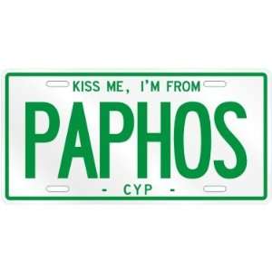  NEW  KISS ME , I AM FROM PAPHOS  CYPRUS LICENSE PLATE 