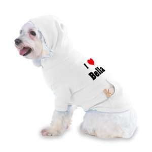  I Love/Heart Bella Hooded T Shirt for Dog or Cat LARGE 
