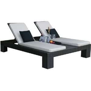    Melrose Adjustable Double Chaise Lounge Patio, Lawn & Garden