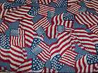   Stars & Stripes Main Red   21x44 REMNANT   4th of July Flag Fabric