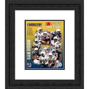 Framed 2007 AFC West Champs San Diego Chargers Photograph  