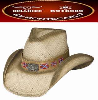   Bullhide KEEP IT FLYING Confederate Western Cowboy Hat Natural  