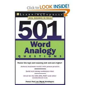  501 Word Analogies Questions [Paperback] LearningExpress 