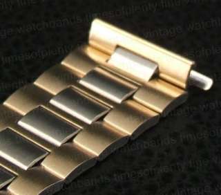 NOS 18mm Seiko B381 Gold gf & Steel Vintage Watch Band  
