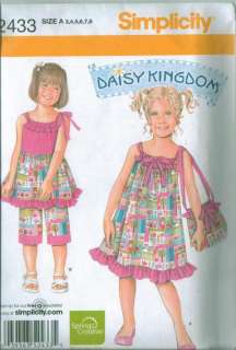 Simplicity Daisy Kingdom Girls Dress + Sewing Pattern  