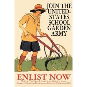 Join the United States School Garden Army by Edward Penfield 12x18 