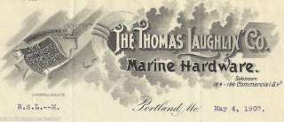 1907 Thomas Laughlin Marine Hardware Portland Maine  