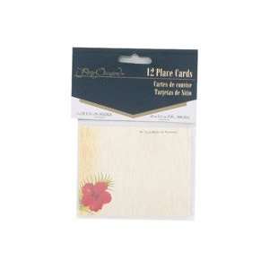  Floral Chic 12 Count Placecards 1.5 X 3.25 Inch 