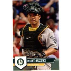 2011 Topps Major League Baseball Sticker #107 Kurt Suzuki Oakland 