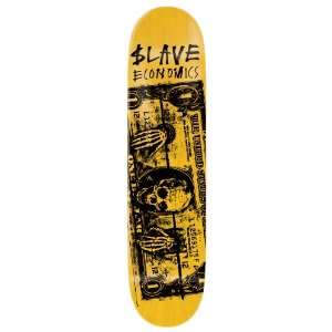  Slave Econoslave Skateboard Deck (Yellow, 7.875 Inch 