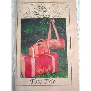 TOTE TRIO SEWING PATTERN FROM OF MY HANDS   MULTIPLE STYLES AND SHAPES