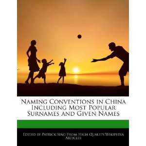  Naming Conventions in China Including Most Popular 