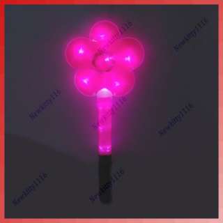 LED Flashing Flower Shape Glow Stick Wand Light Party P  