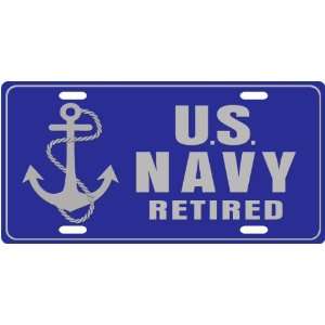  US Navy Retired Custom License Plate Novelty Tag from 