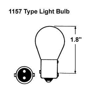   Polarg EAWM19 M19 21/5W B1 Hybrid 1157 Light Bulb in Blue Automotive