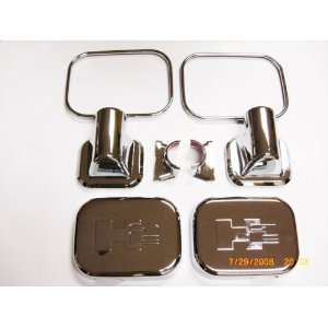  Door Mirror Cover Chrome ABS for Hummer H2 2002 2005 