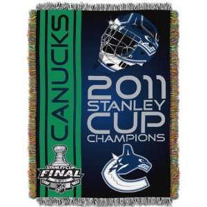NHL Vancouver Canucks 2011 Stanley Cup Championship Acrylic Tapestry 