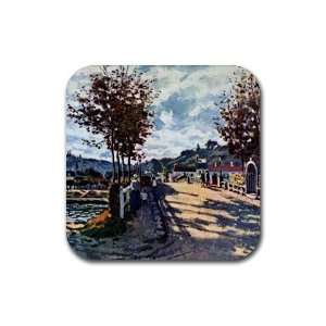  The Seine At Bougival By Claude Monet Coasters   Set of 4 