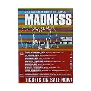  Music   Reggae Posters Madness   UK Tour   42x29cm