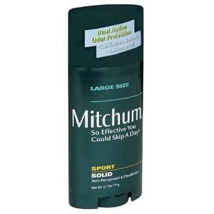  Mitchum Anti Perspirant & Deodorant, Solid, Sport, 2.7 oz 